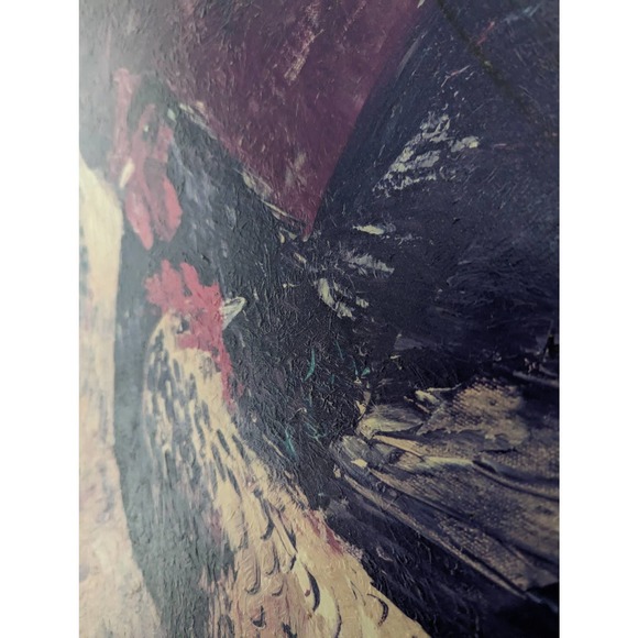 Large Original Hen/Chicken Painting - Oil - Picture 7 of 10